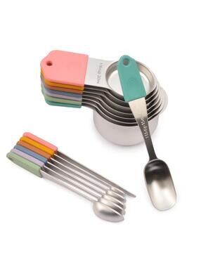 Magnetic Measuring Cups & Spoons Set 14, Heavy Duty Stainless Steel Measuring🌈